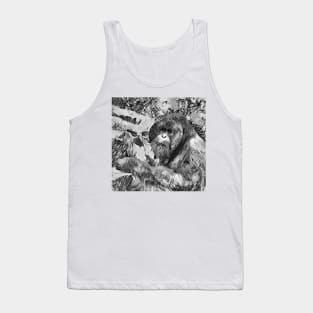 AnimalArtBW OrangUtan 001 Tank Top